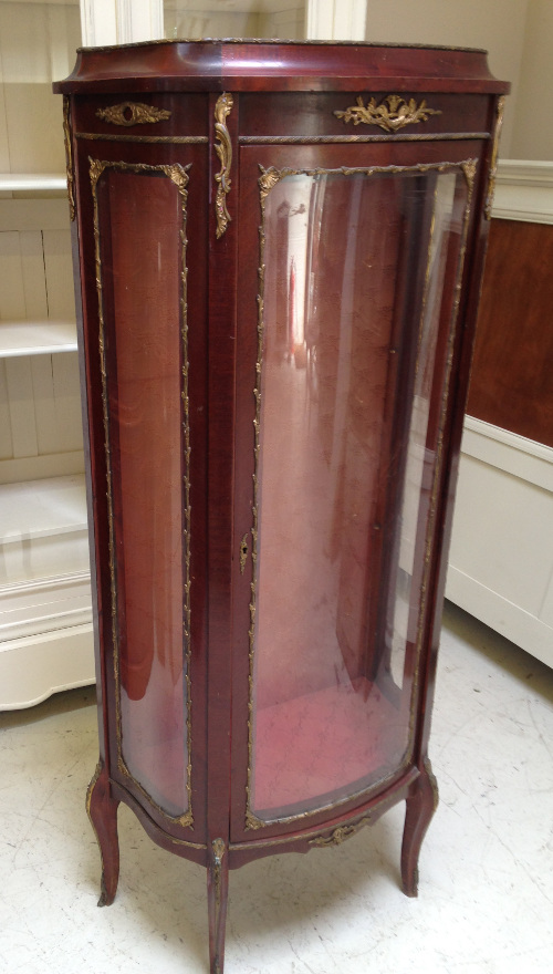 OLD FRENCH LOUIS XV GLAZED DISPLAY CABINET